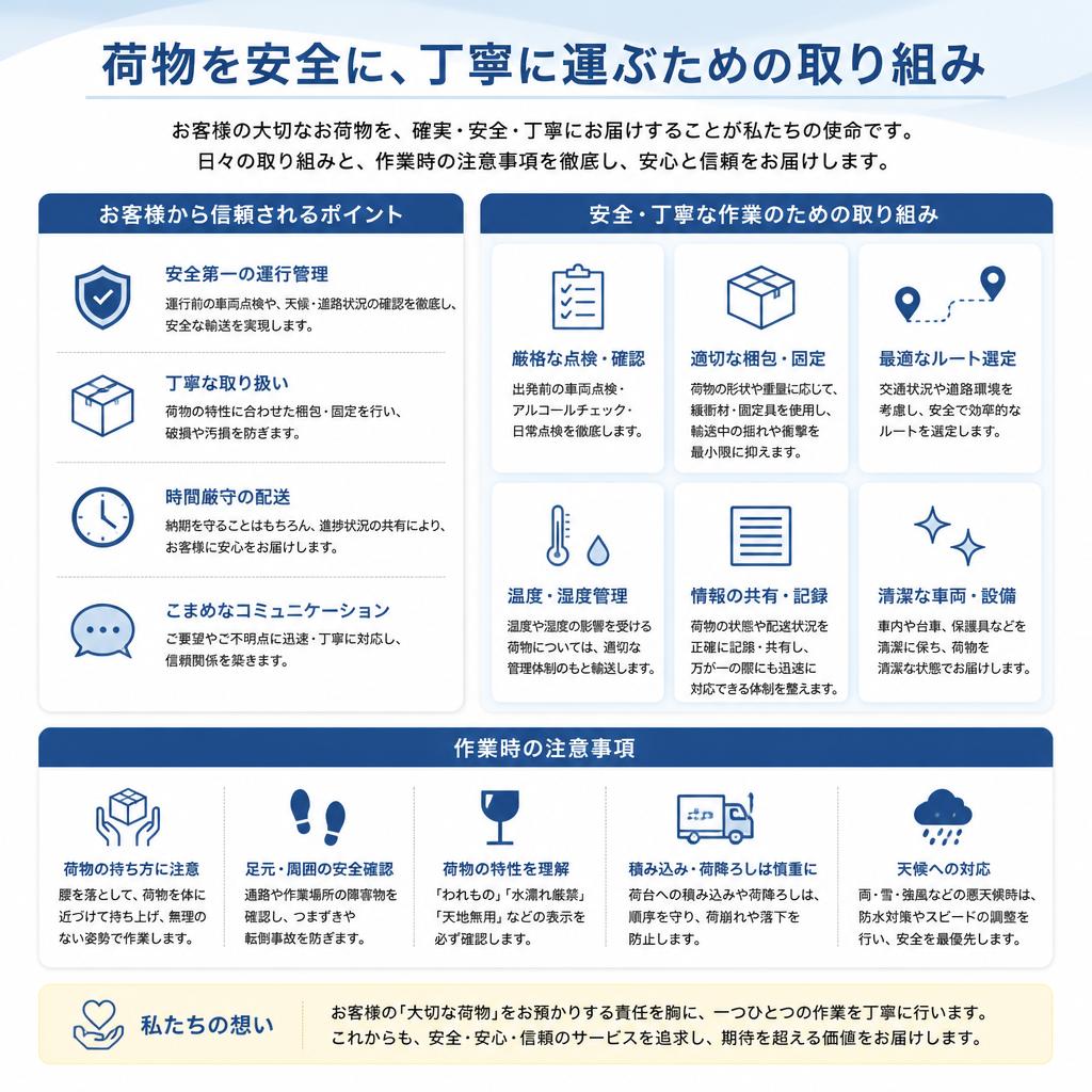 安全・丁寧な配送