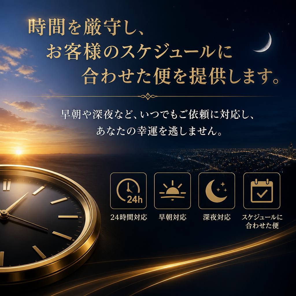スケジュール便で運ぶ幸運
