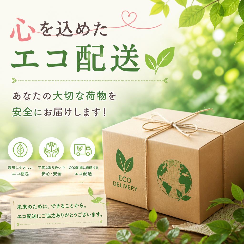 心を込めたエコ配送、あなたの大切な荷物を安全にお届けします！