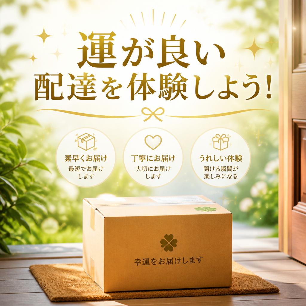 運が良い配達を体験しよう！
