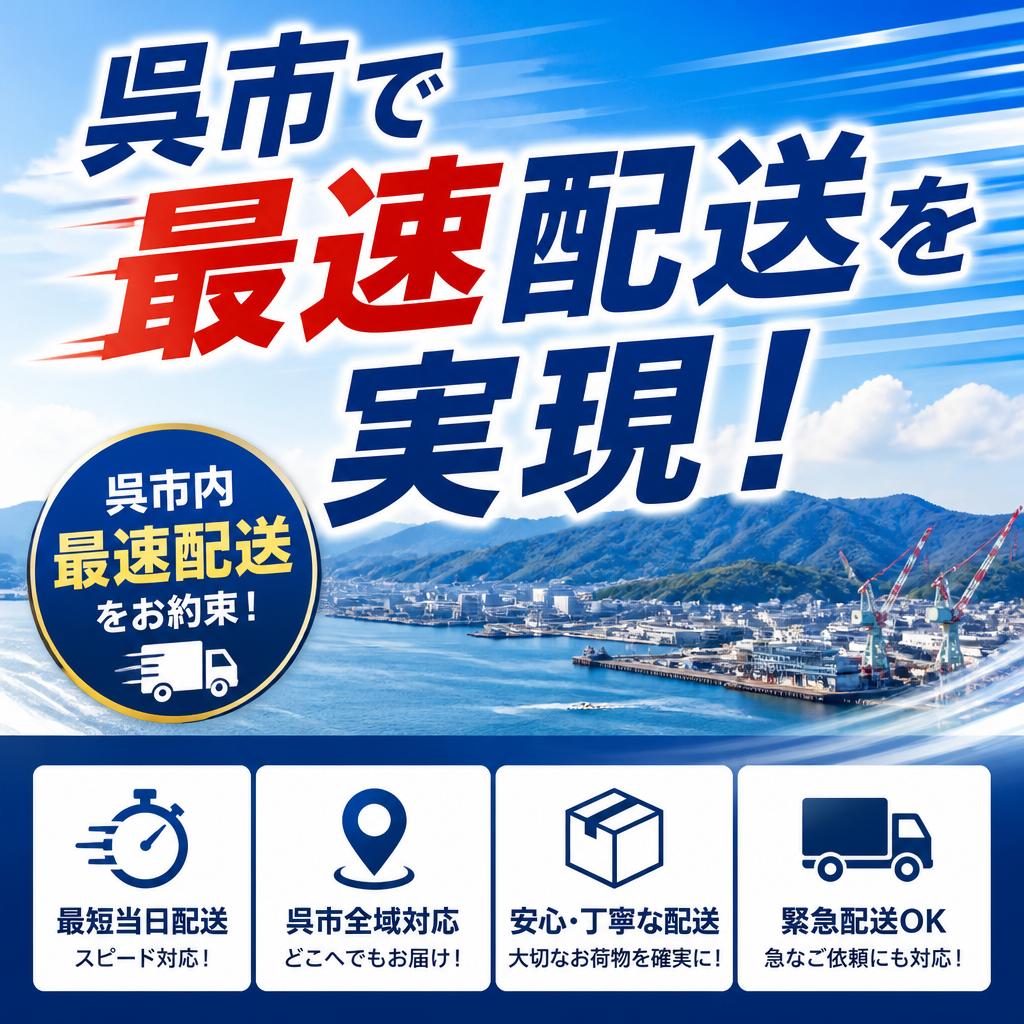 呉市で最速配送を実現！