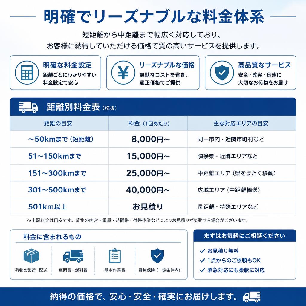 リーズナブルな料金プラン