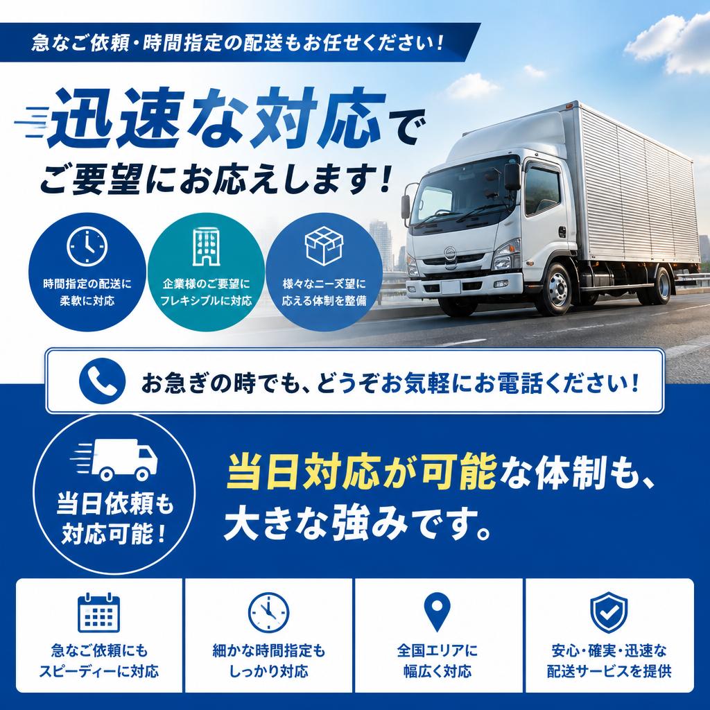 迅速な対応で安心サポート