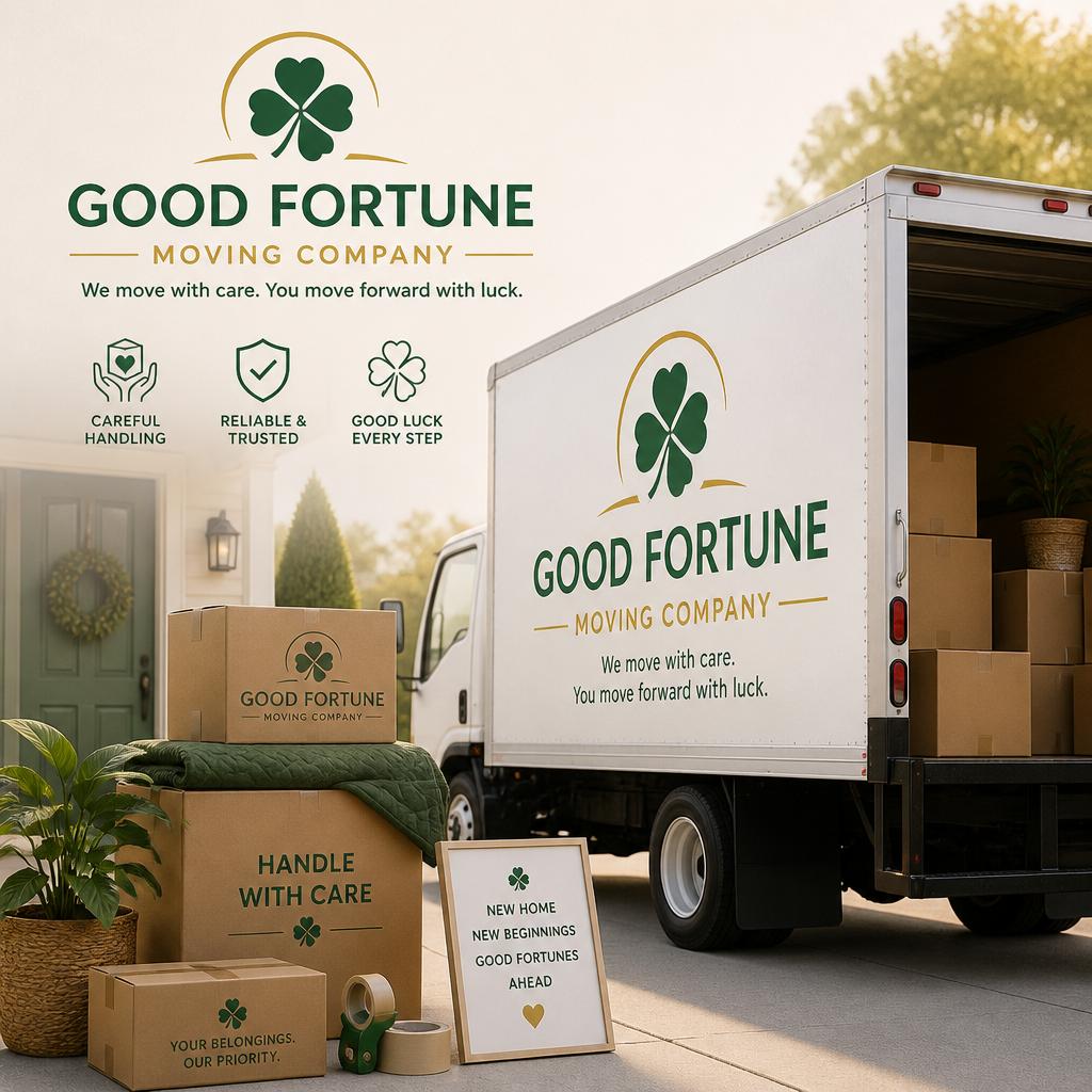 幸運を引き寄せる引越し業者、あなたの荷物を大切に運びます