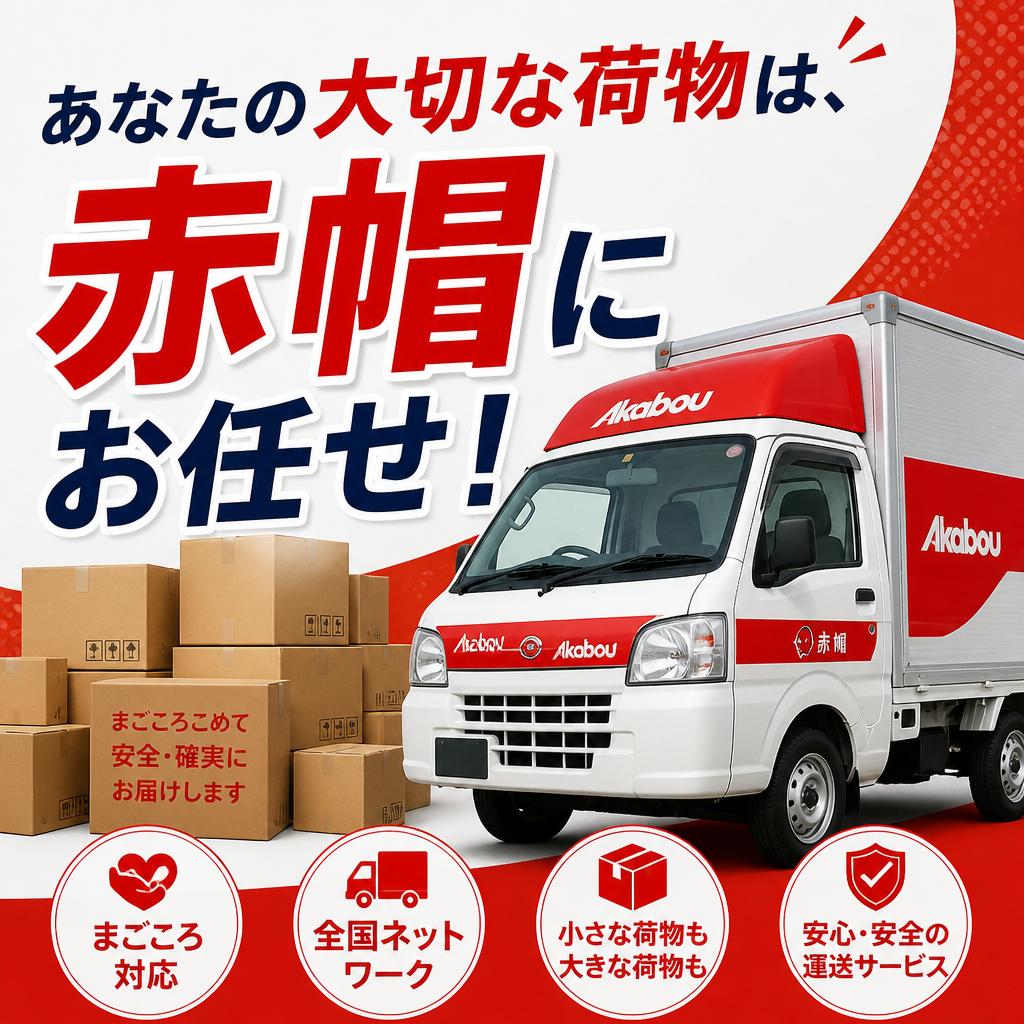 あなたの大切な荷物は、赤帽にお任せ！