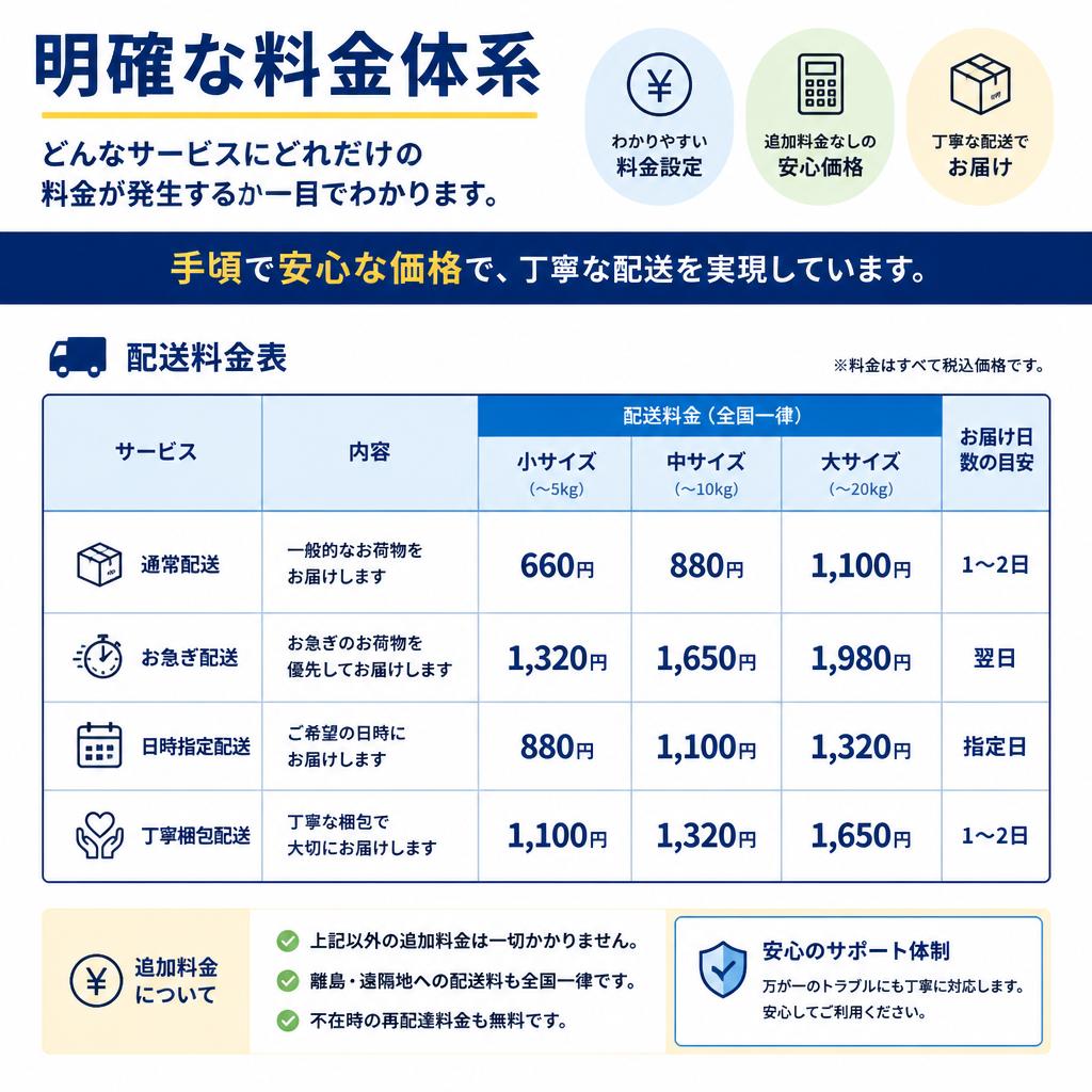 4. 安心の料金体系