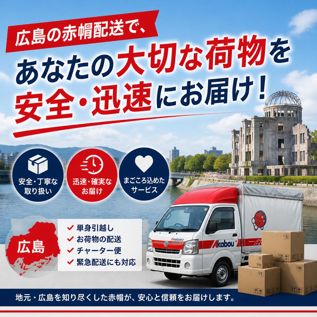 広島の赤帽配送で、あなたの大切な荷物を安全・迅速にお届け！