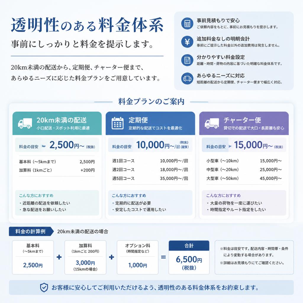 料金システムのご案内