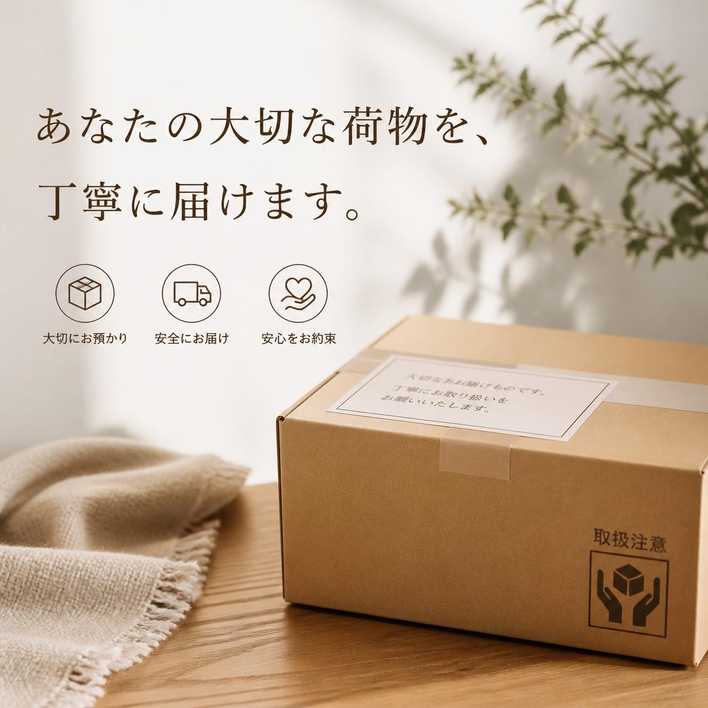 あなたの大切な荷物を、丁寧に届けます。