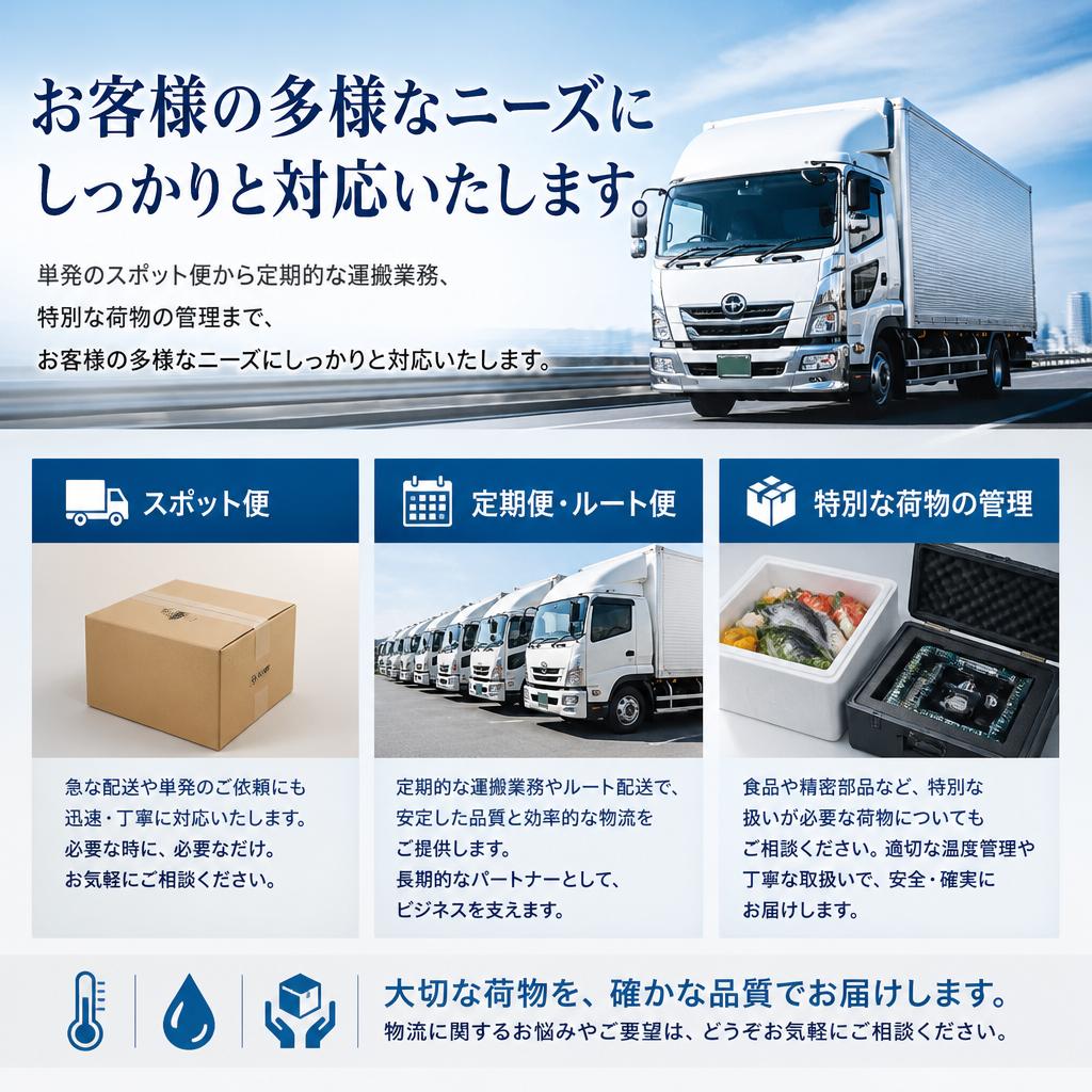 多様なニーズに応える柔軟な対応力