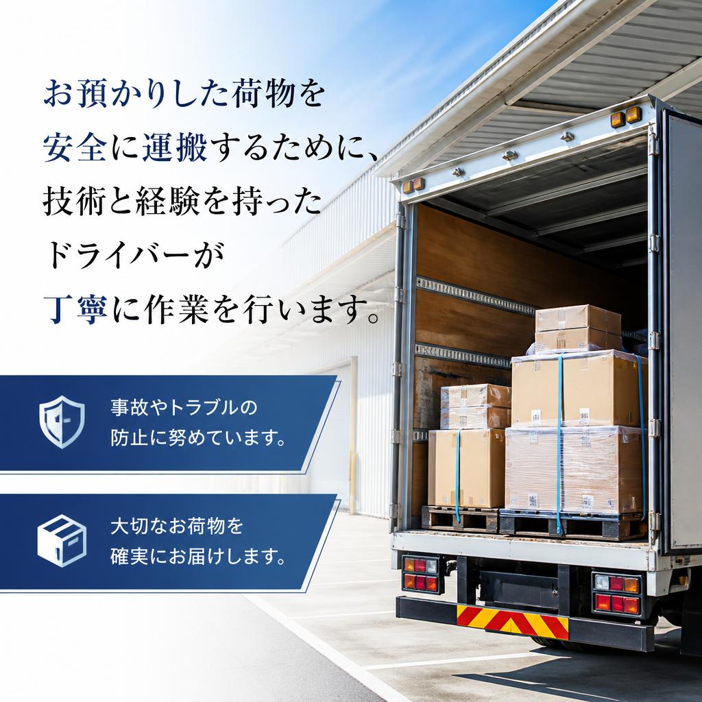 信頼できる安全運転と丁寧な作業