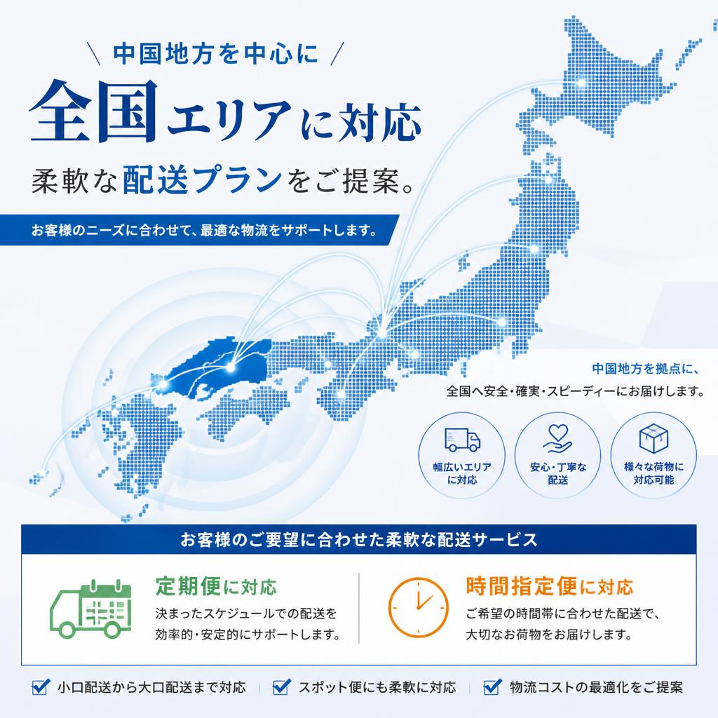 充実したサービス内容と対応エリア