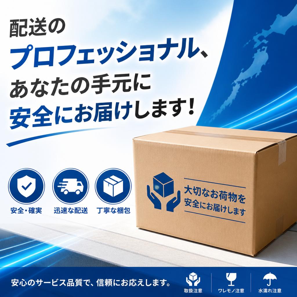 配送のプロフェッショナル、あなたの手元に安全にお届けします！