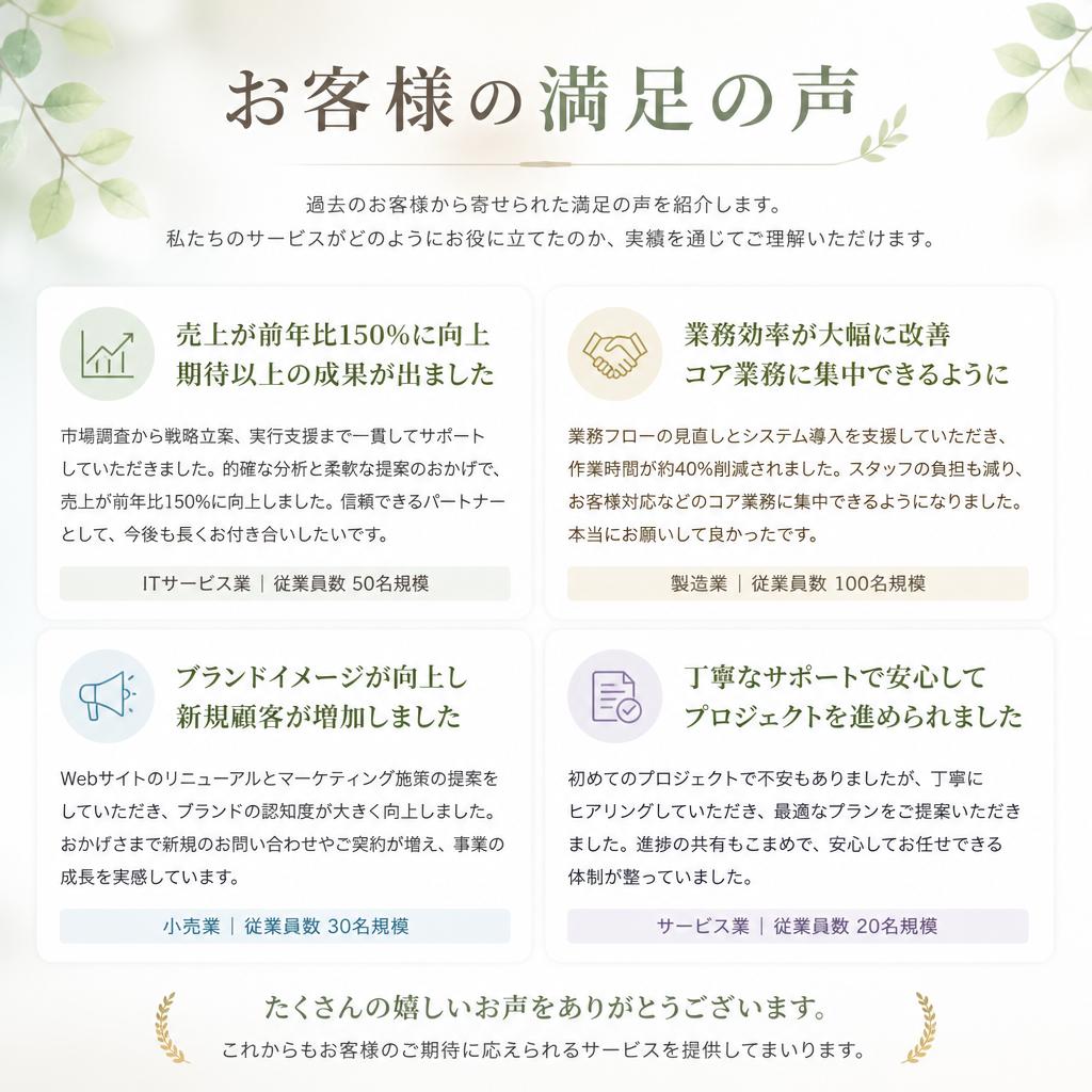 お客様の声