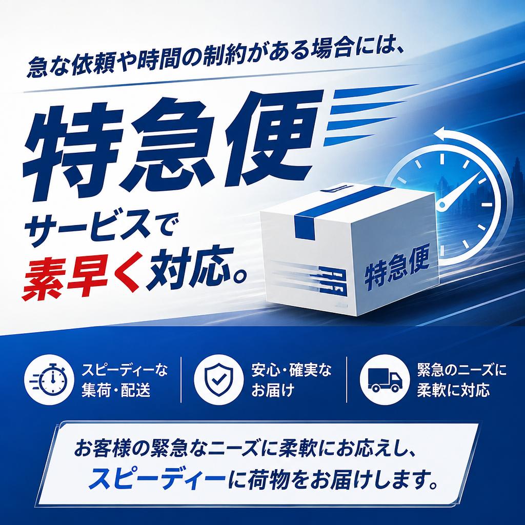 特急便 – スピードが求められる状況に