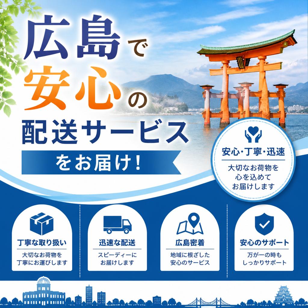 広島で安心の配送サービスをお届け！