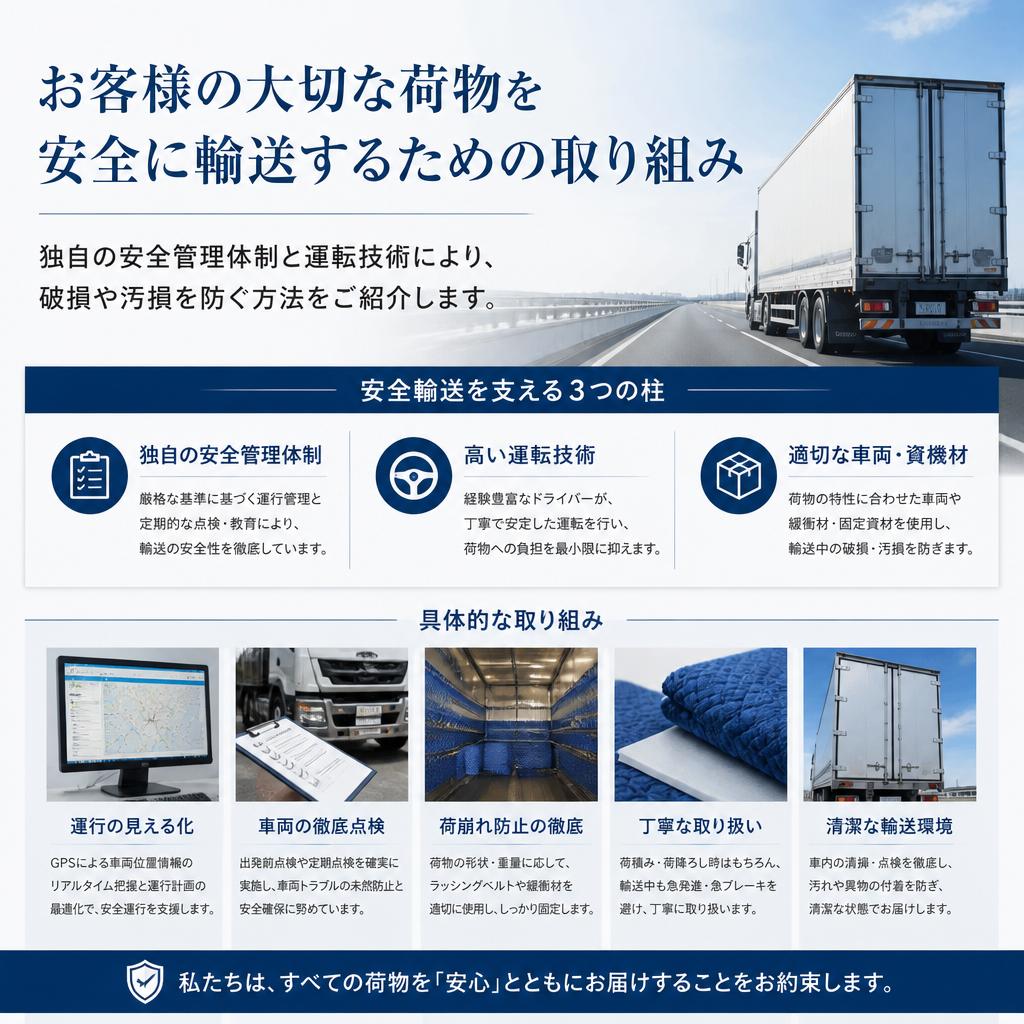 安全第一の配送管理