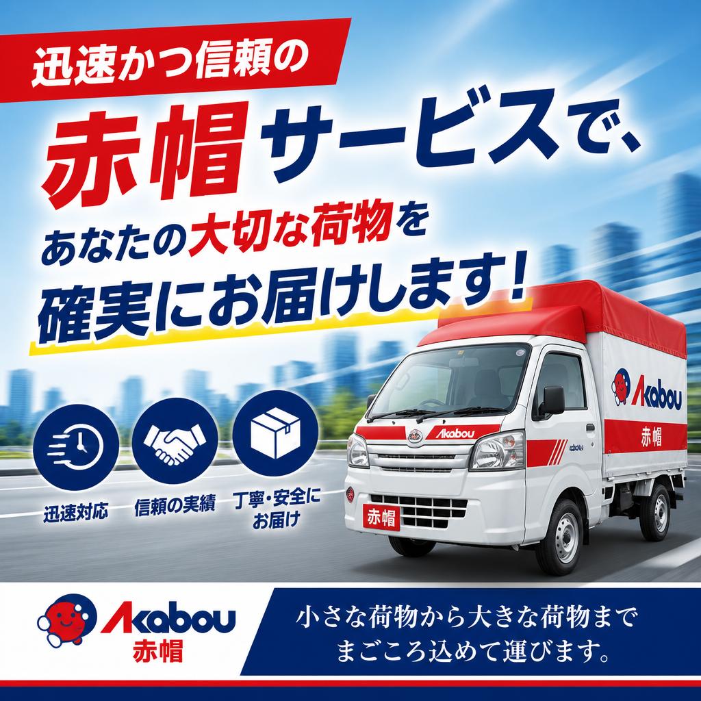 迅速かつ信頼の赤帽サービスで、あなたの大切な荷物を確実にお届けします！