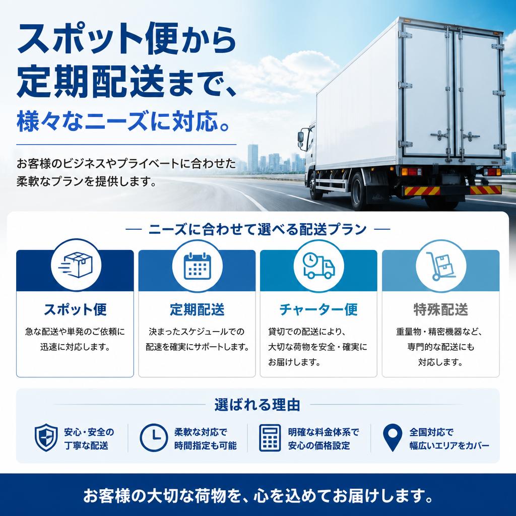 多様なサービス内容