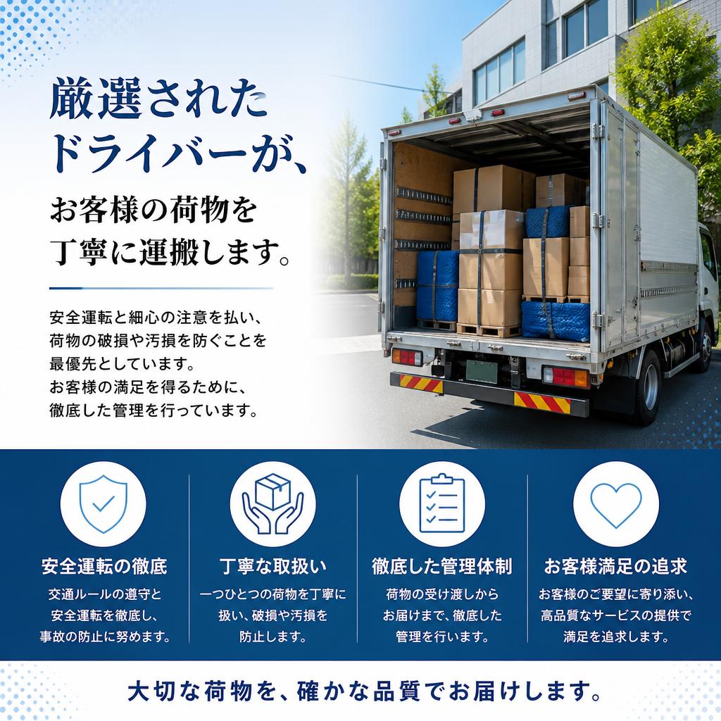 安心・安全な配送