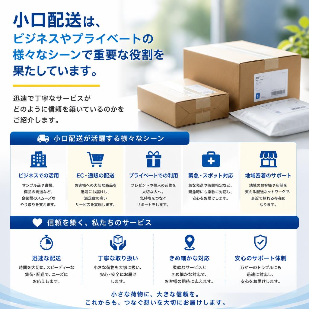 小口配送での安心感