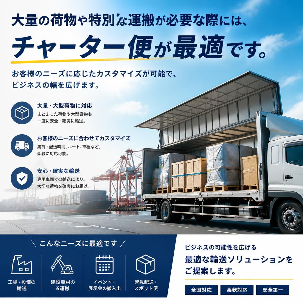 チャーター便サービスのご紹介