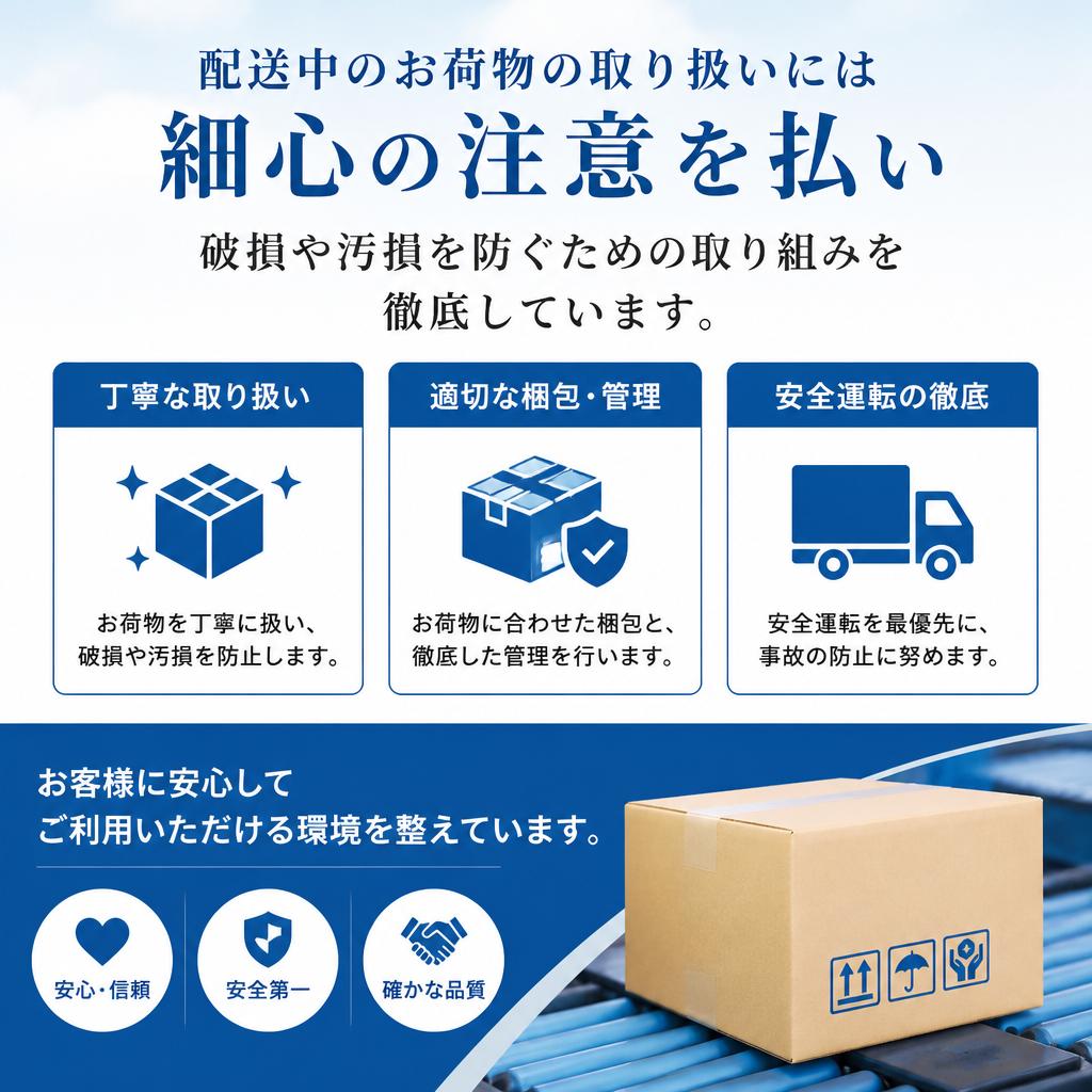 安心・安全な配送サービス