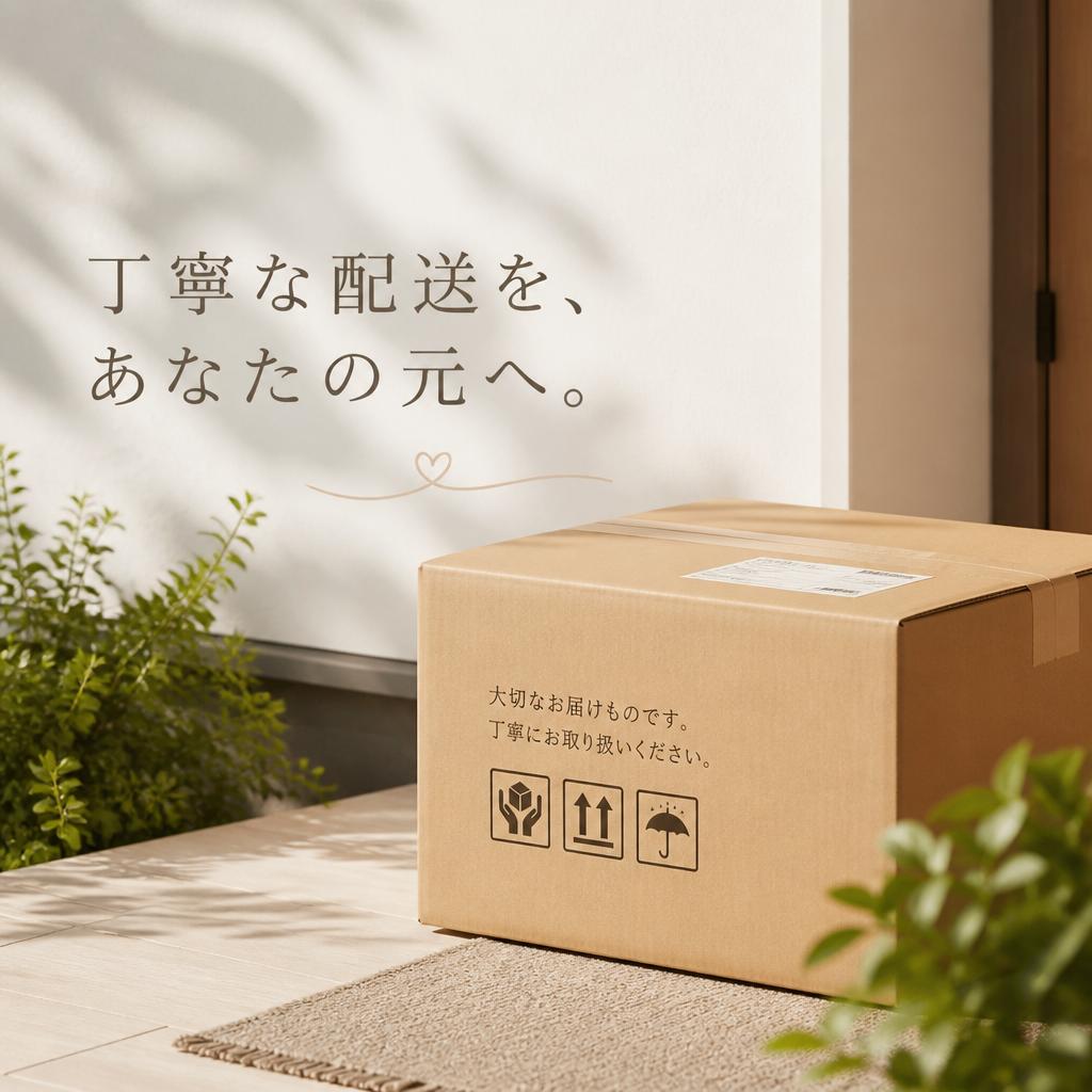 丁寧な配送を、あなたの元へ。