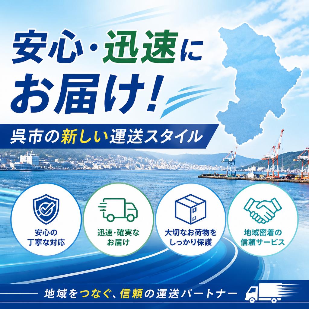 安心・迅速にお届け！呉市の新しい運送スタイル