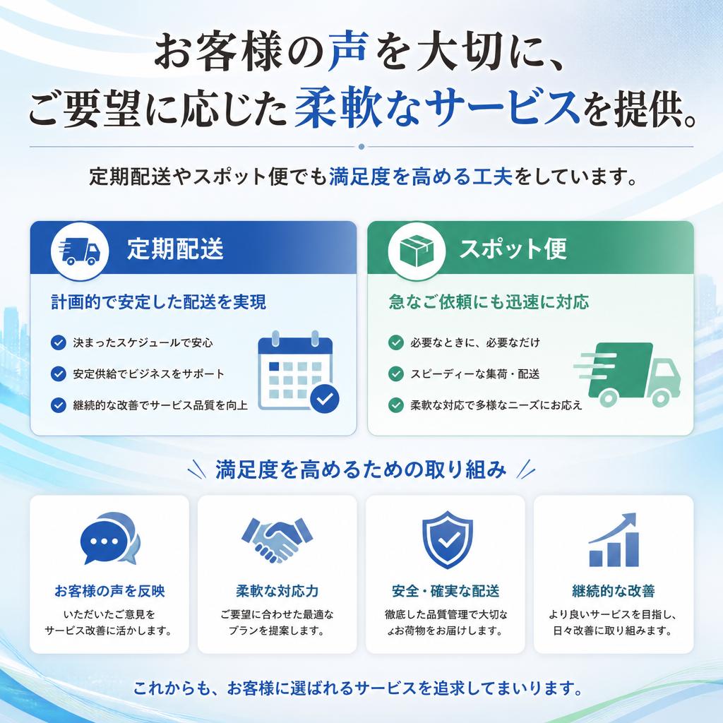 お客様の声を大切にする赤帽の取り組み