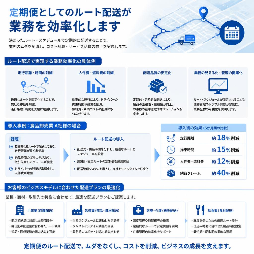 効率的なルート配送のメリット