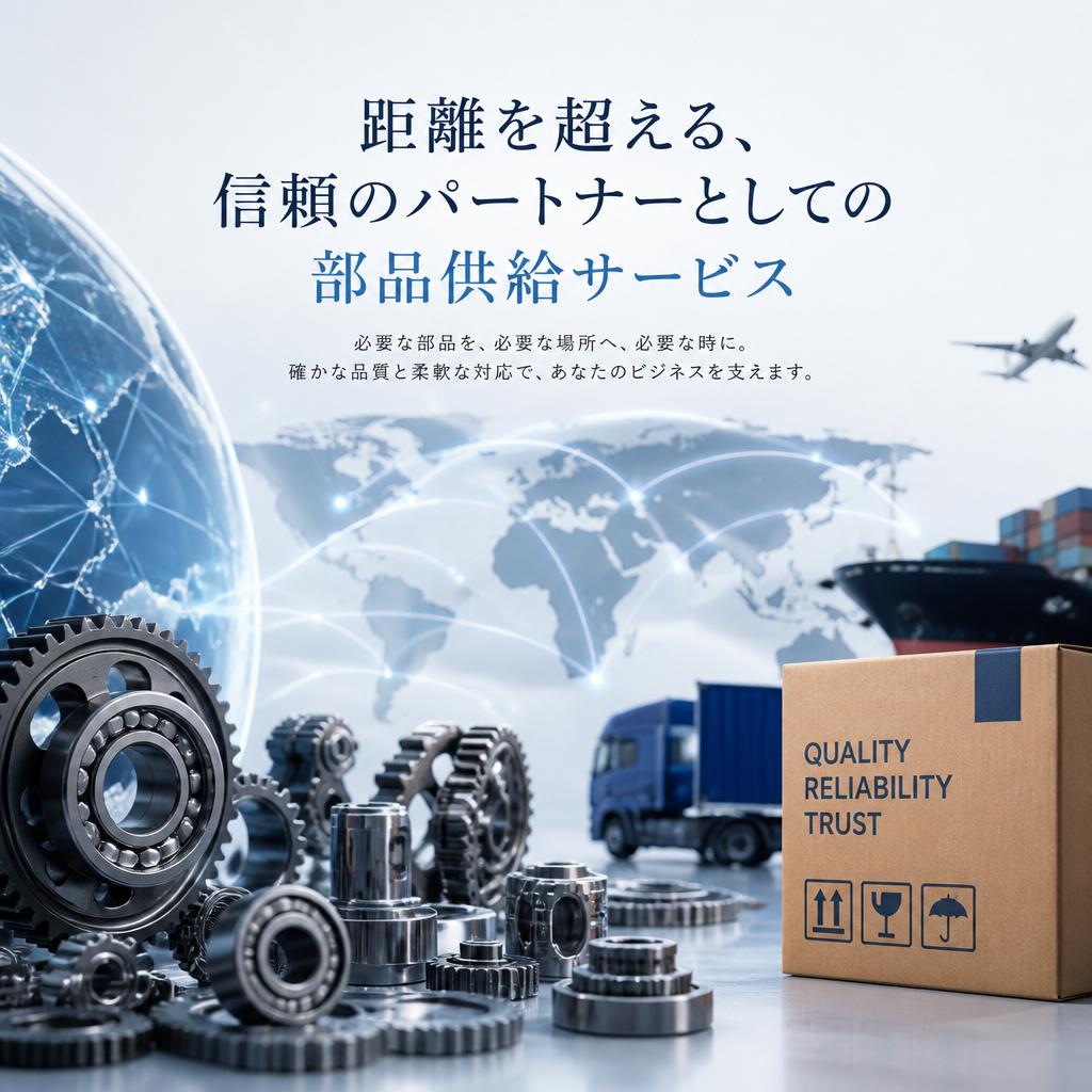 距離を超える、信頼のパートナーとしての部品供給サービス