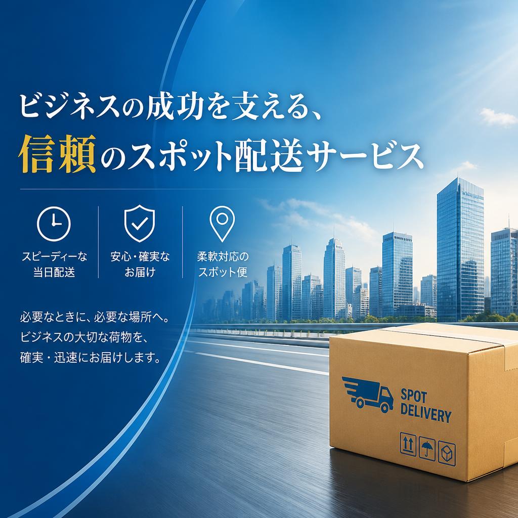 ビジネスの成功を支える、信頼のスポット配送サービス