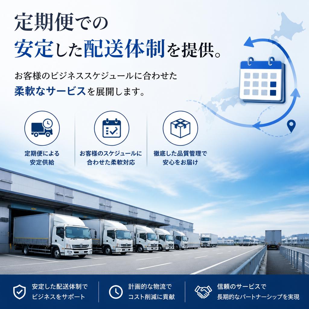 ビジネスを支える定期便業者