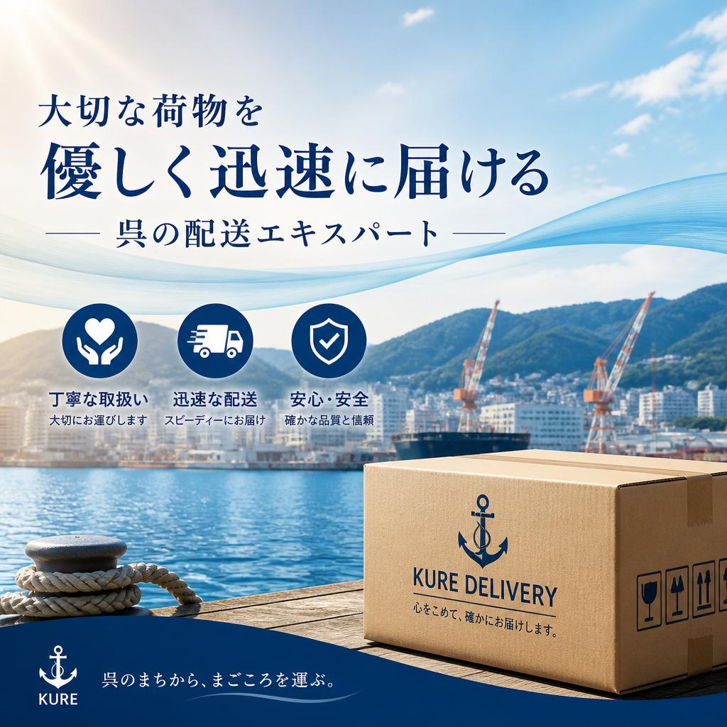 大切な荷物を優しく迅速に届ける呉の配送エキスパート