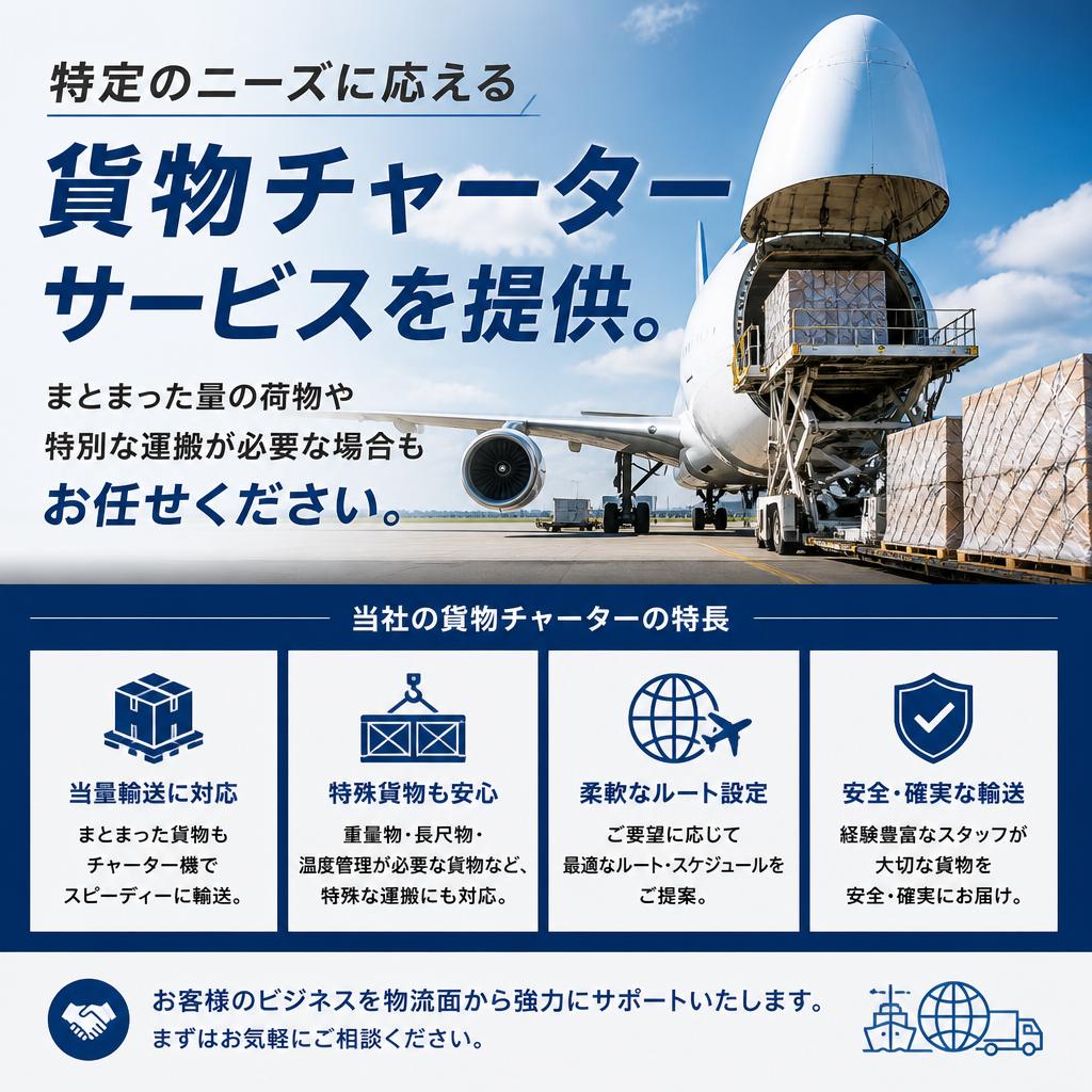 貨物チャーターで特別な配送を