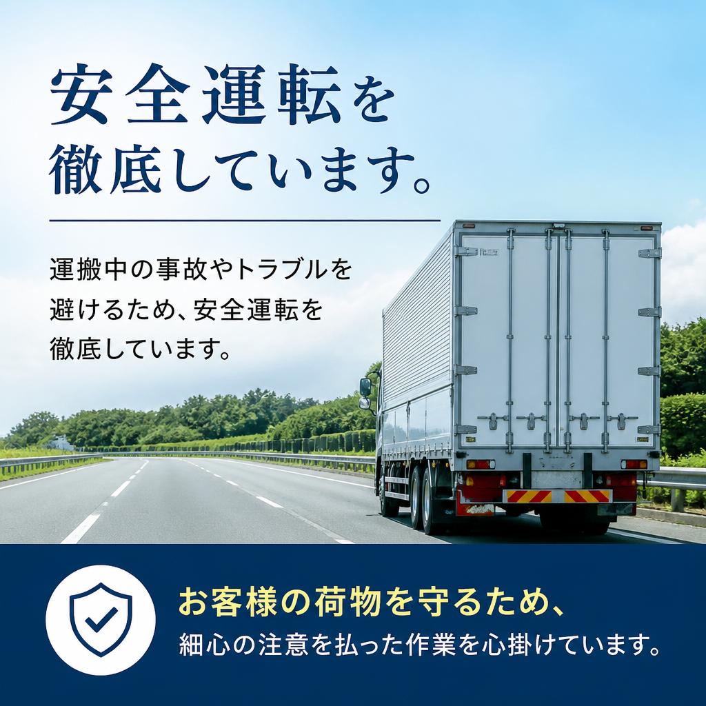 安全第一の運送