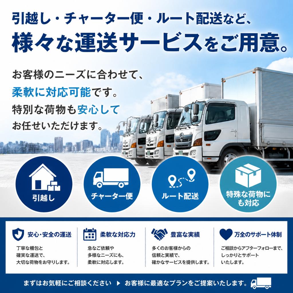 豊富なサービスメニュー