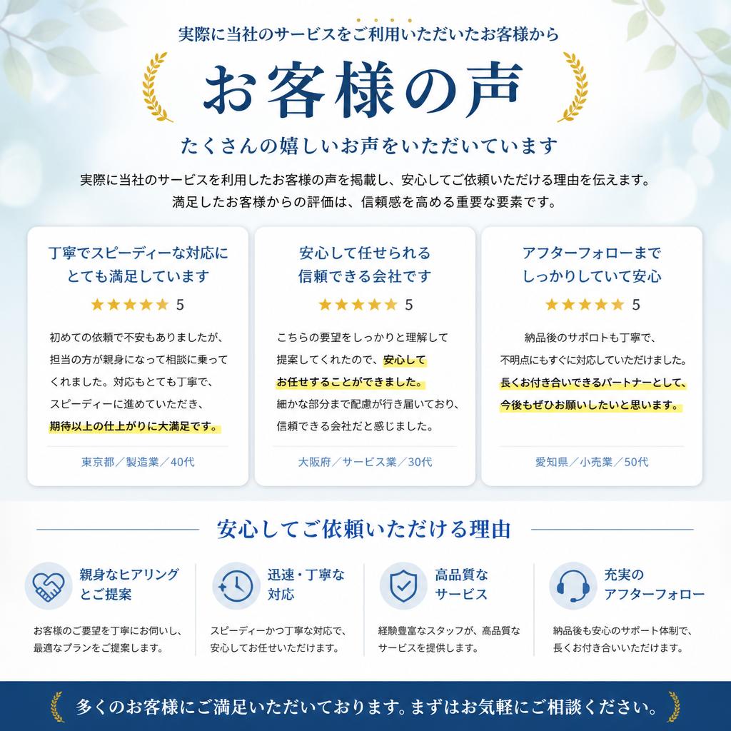 お客様の声