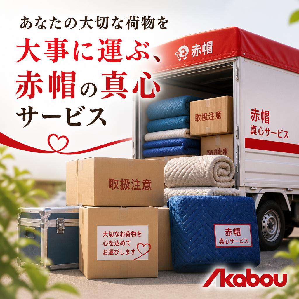 あなたの大切な荷物を大事に運ぶ、赤帽の真心サービス