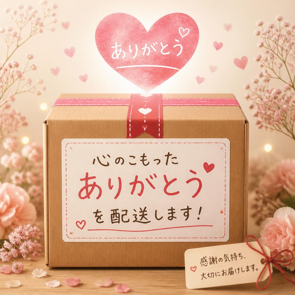心のこもった「ありがとう」を配送します！