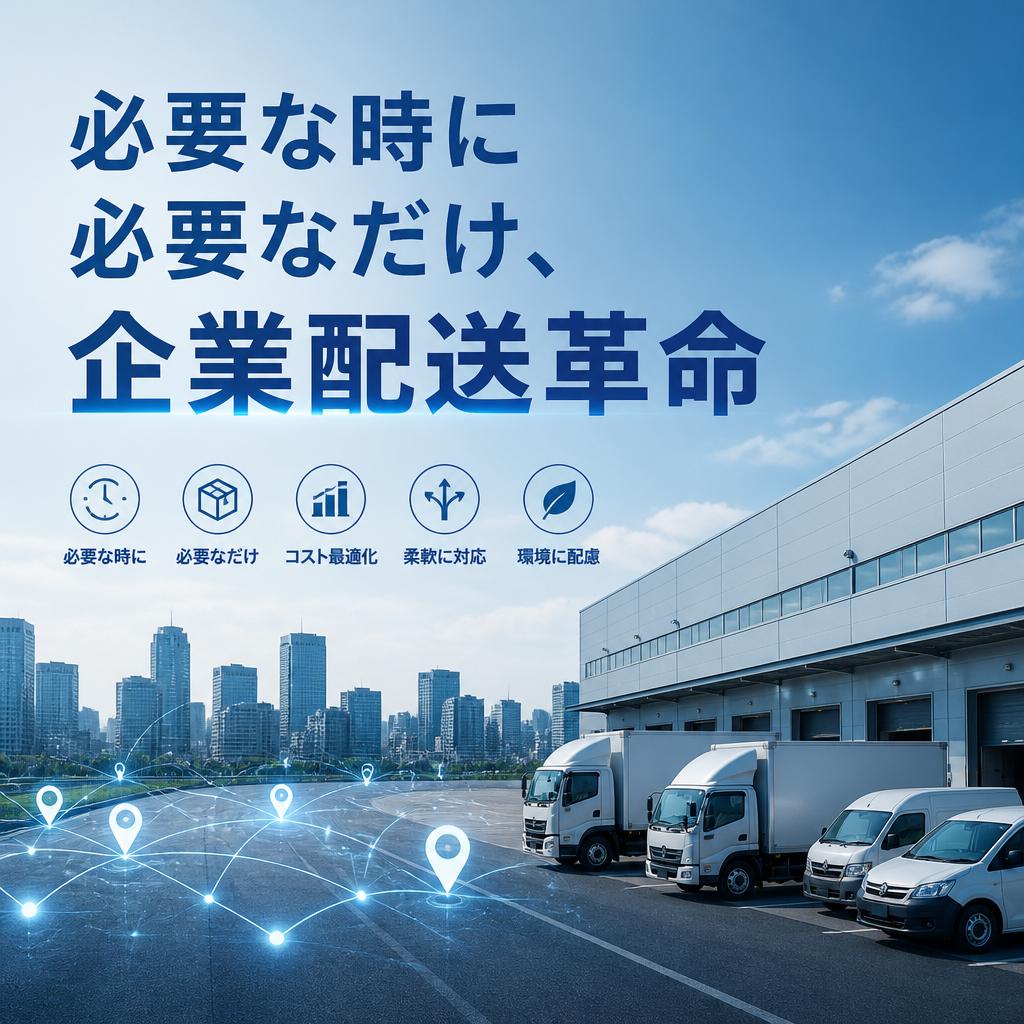 必要な時に必要なだけ、企業配送革命