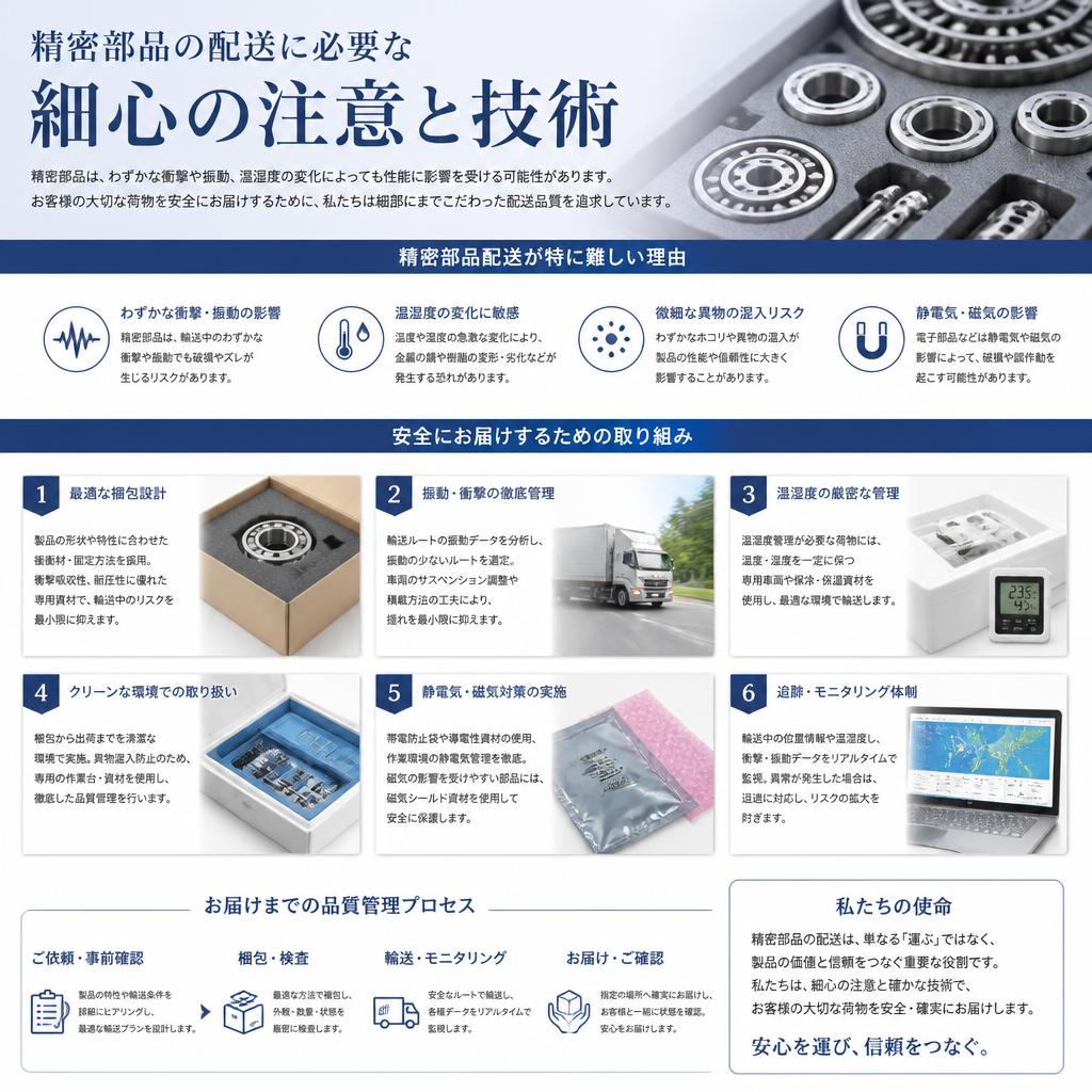 2. 精密部品の安全配送