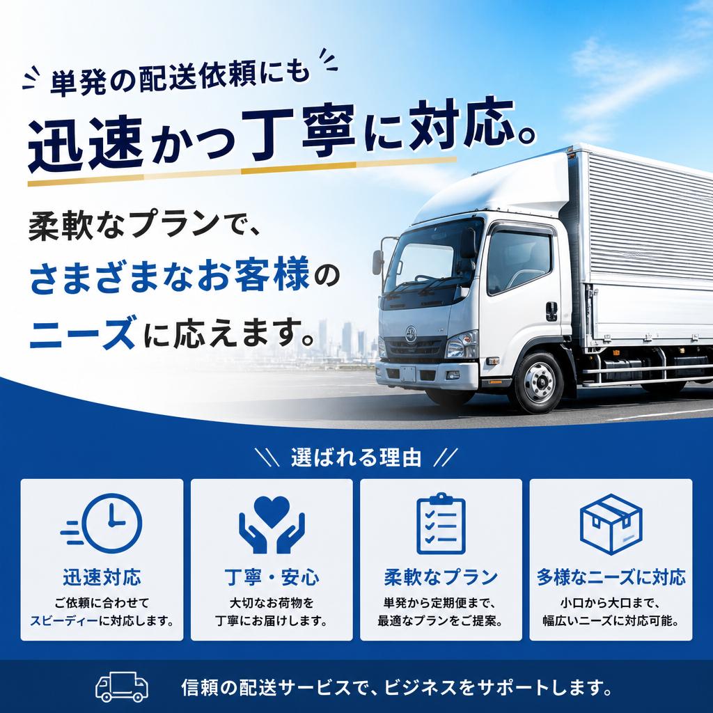 スポット配送のプロフェッショナル集団