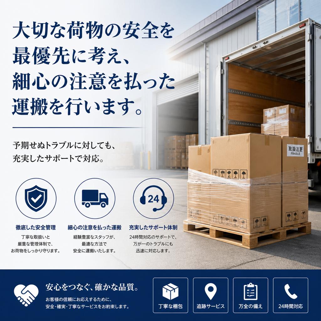 安心のサポート体制！万全の発送管理