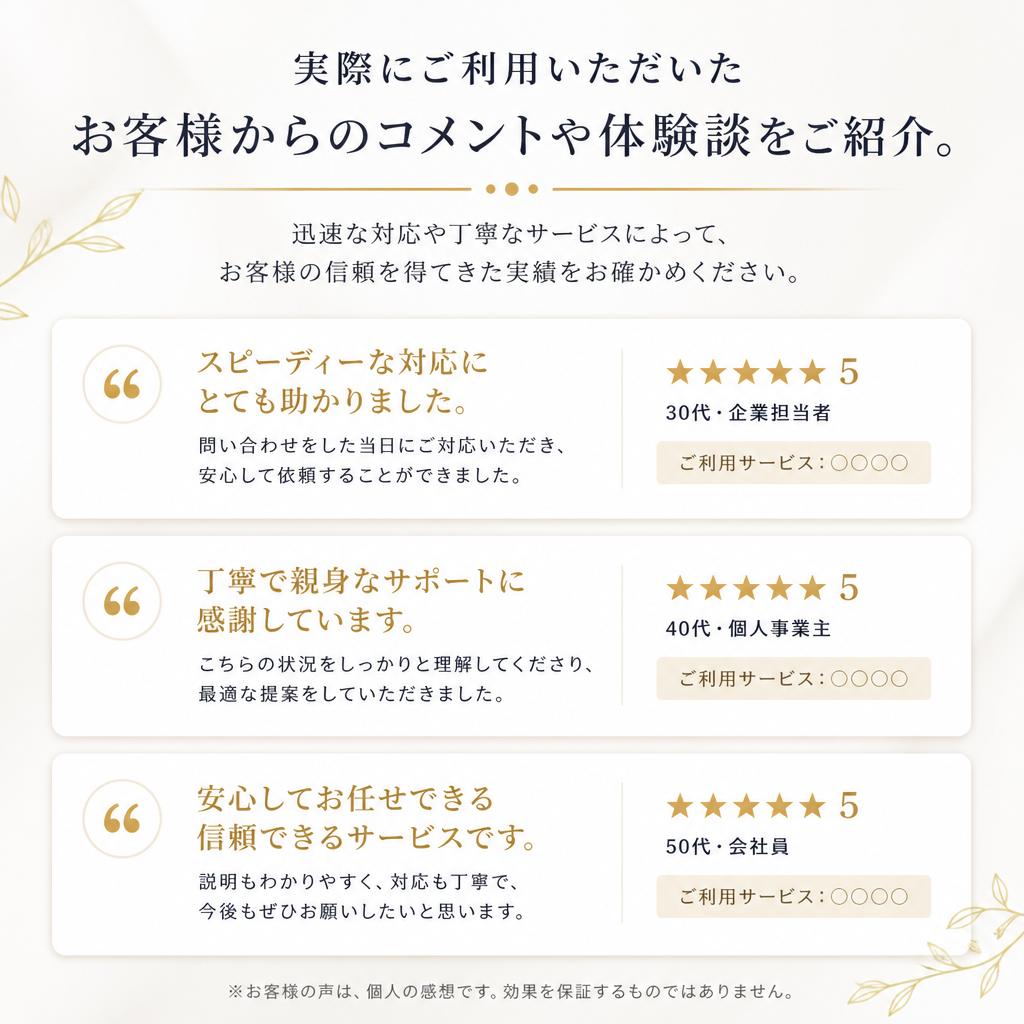 お客様の声