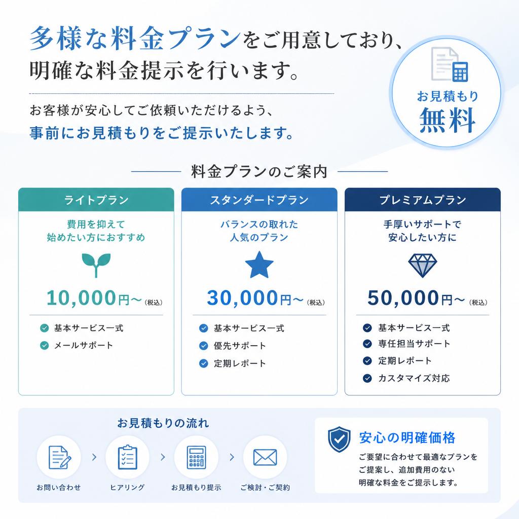 料金プランのご案内
