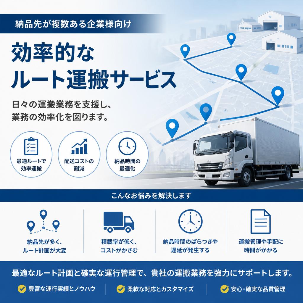 便利なルート運搬サービス