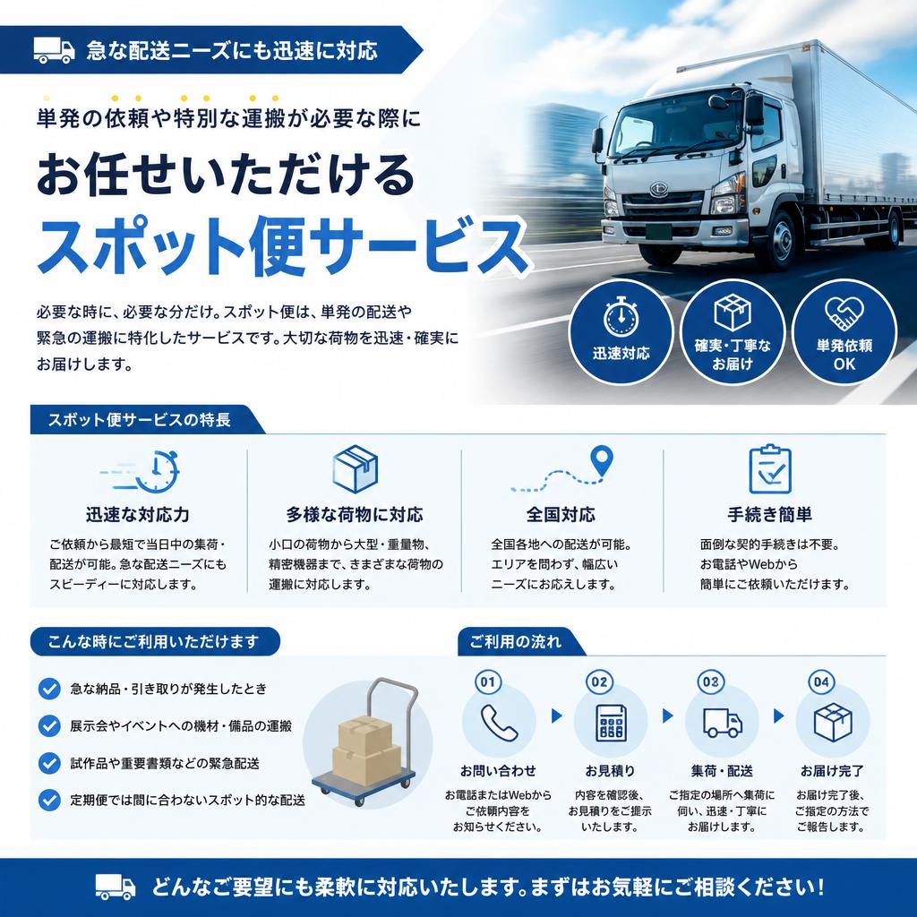 スポット便サービスの利便性