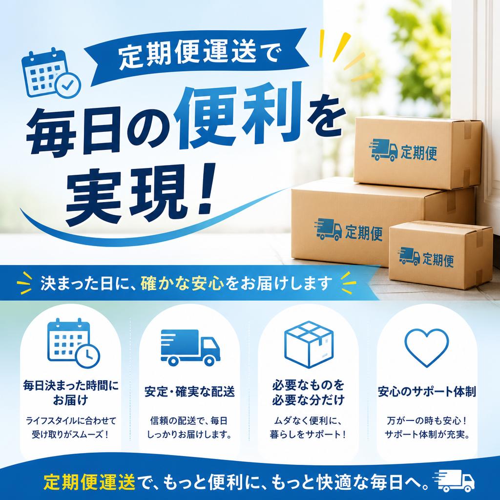 定期便運送で毎日の便利を実現！